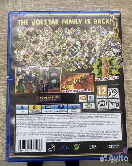 Jojo bizarre adventure на PS4. Игра на PS4