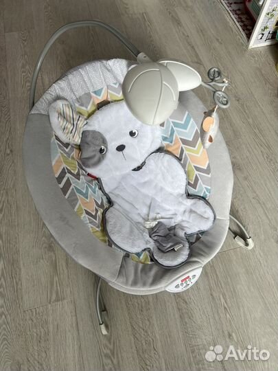 Шезлонг Fisher-Price Плюшевый щенок (GWD50)