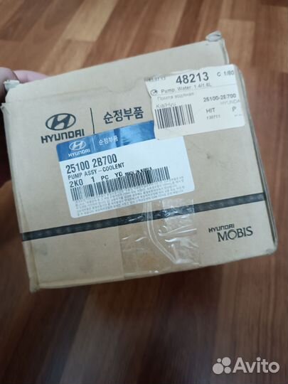 Помпа на hyundai solaris