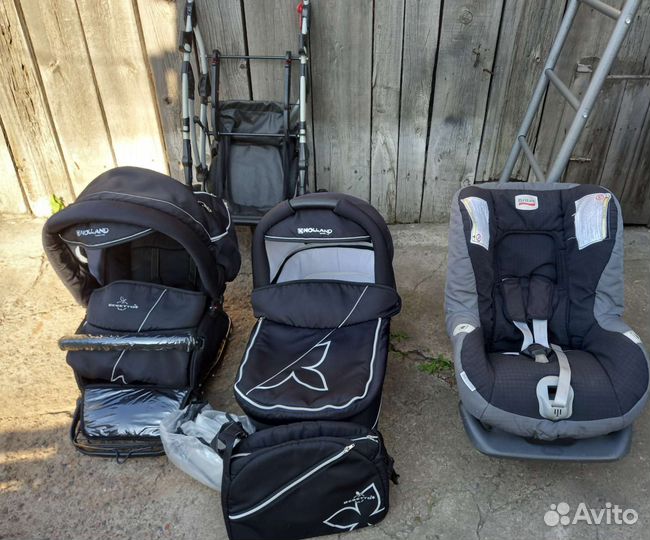 Коляска 2 в 1+ автокресло Бритакс 0-18 кг