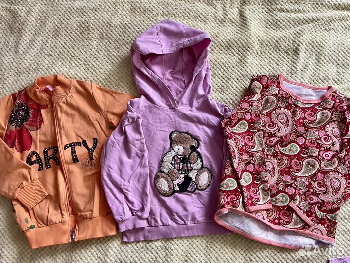 Вещи пакетом на девочку 110 116