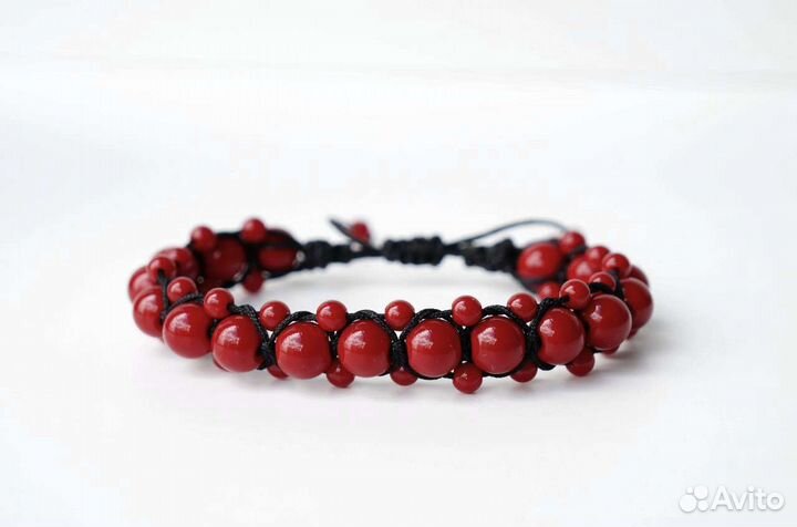 Браслет женский из натурального граната