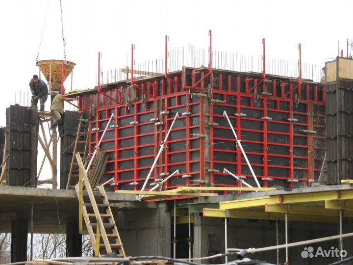 Аренда опалубки стен, колонн и перекрытий