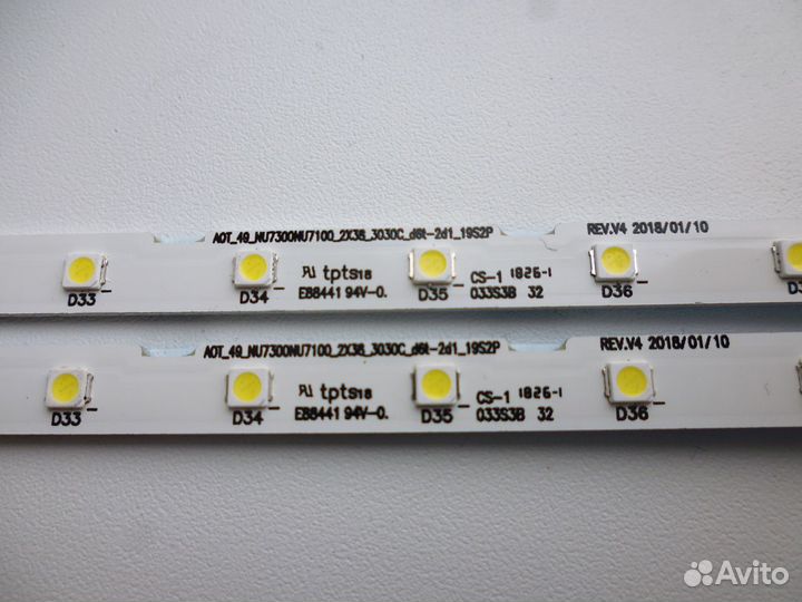 Новая подсветка к телевизору Samsung UE49NU7100U