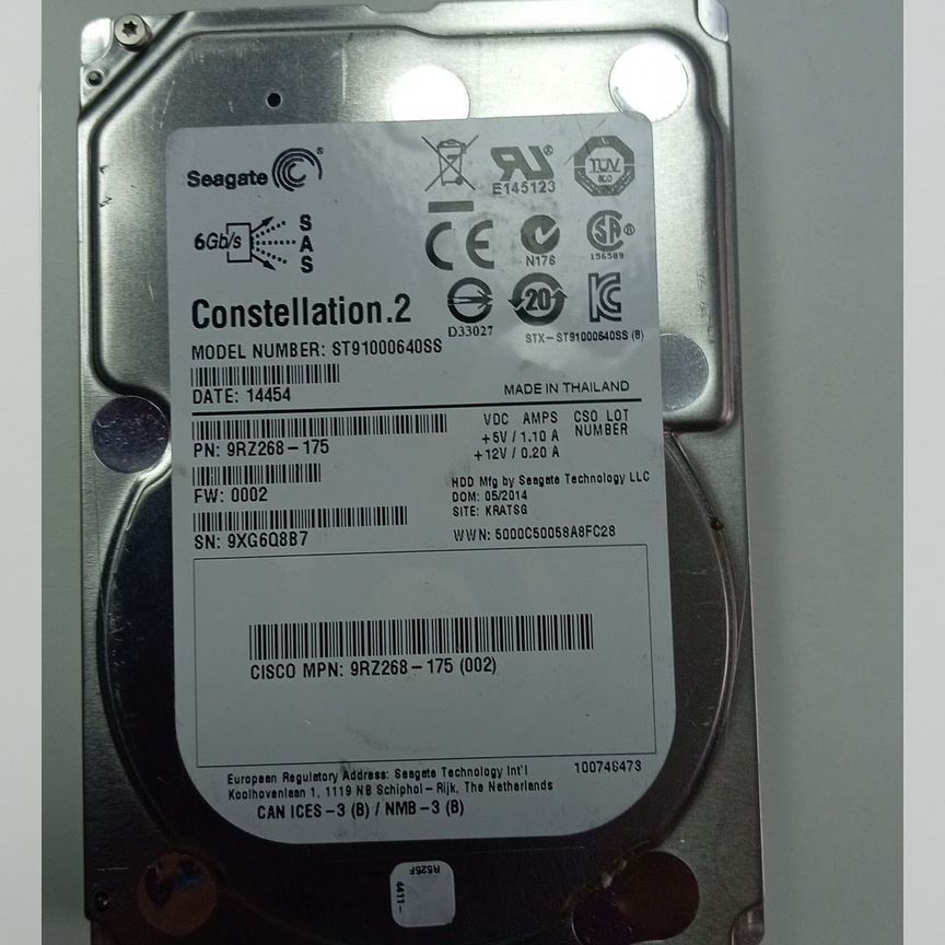 [ST91000640SS] 1tb Sas Hdd Seagate St91000640ss
