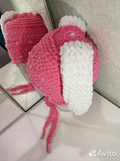 Шапка зайчик