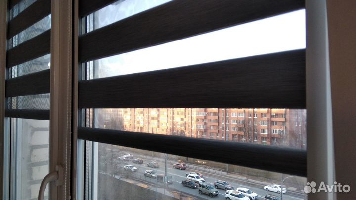 Рулонные шторы день ночь