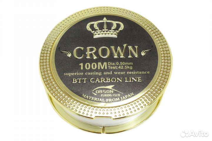 Леска Crown Carbon line 0.50 мм, 100м