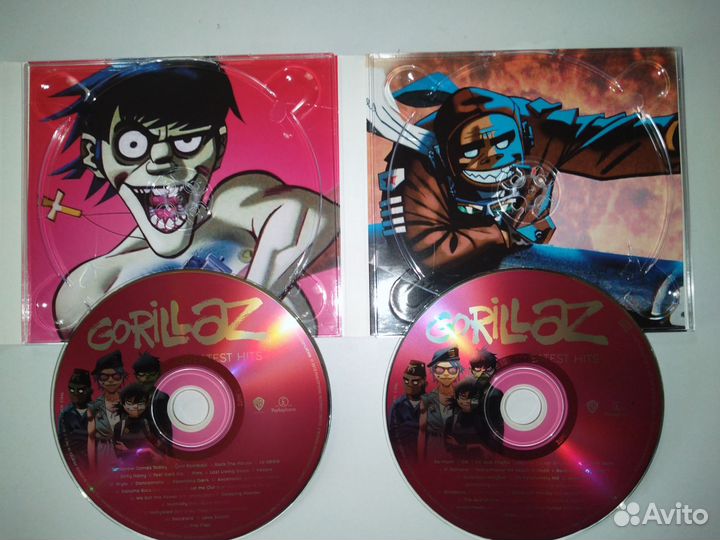 2CD диска. gorillaz. Greatest hits
