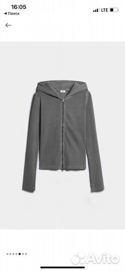 Лонгслив с капюшоном lime