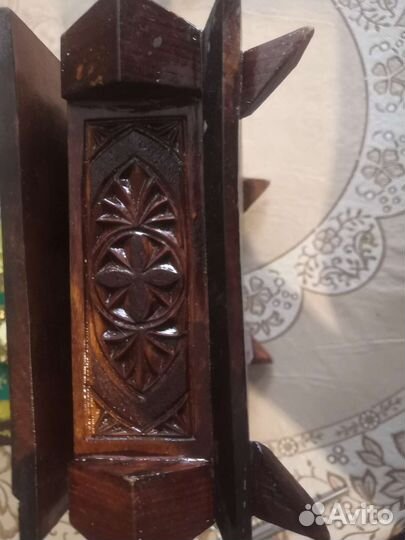 Шкатулка деревянная с рисунком б.у