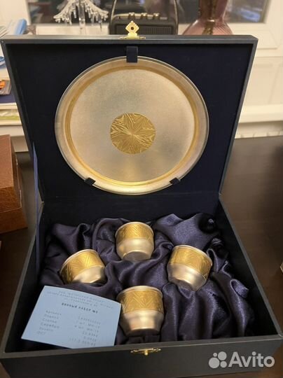 Мстерский ювелир -мельхиоровый набор