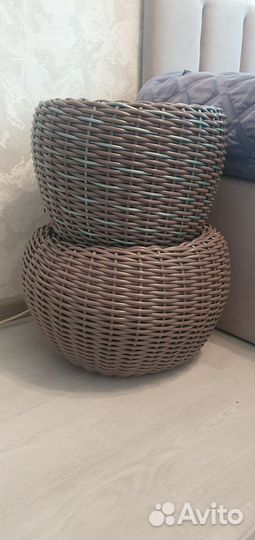 Кашпо из ротанга