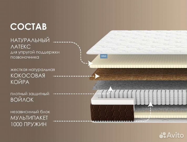 Матрас Мистер Слип Mono Line мидл 19(90х200)