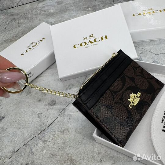 Визитница Coach с коробкой