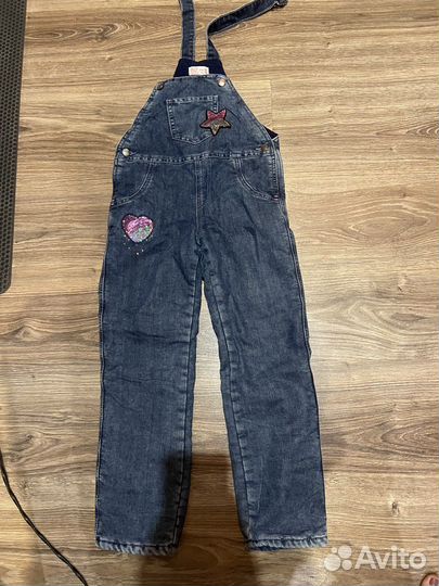 Джинсовый комбинезон для девочки