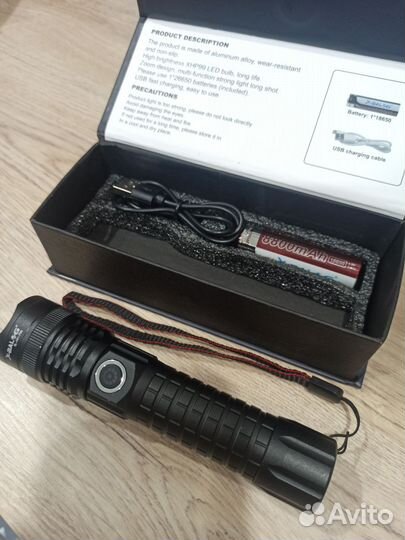 Мощный ручной 9 ядерный фонарь XHP99