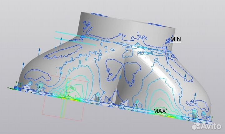 Переходник (фланец) под гофру для асика