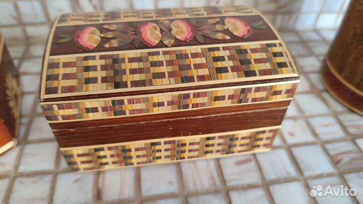 Деревянная шкатулка ручной работы СССР