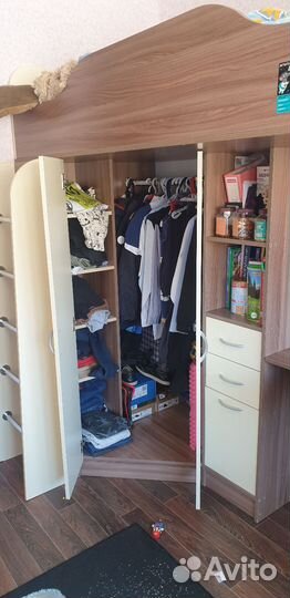 Детская кровать- чердак с матрасом