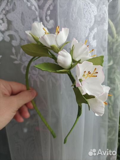 Ободок Венок Яблоневый цвет