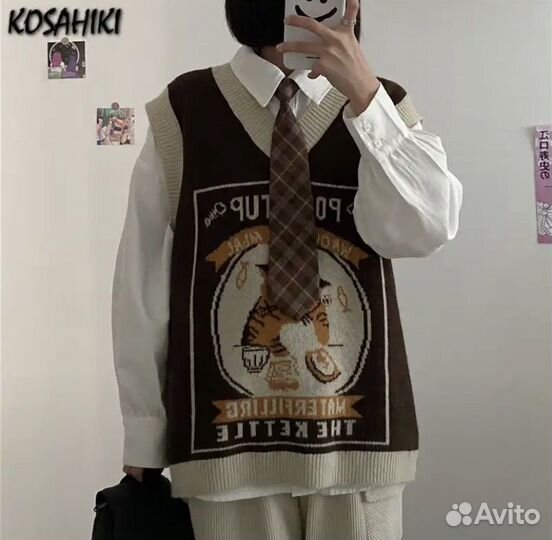 Жилетка вязаная