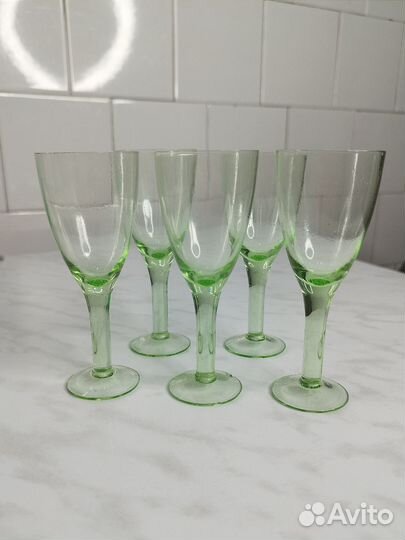 Фужеры цветной хрусталь СССР