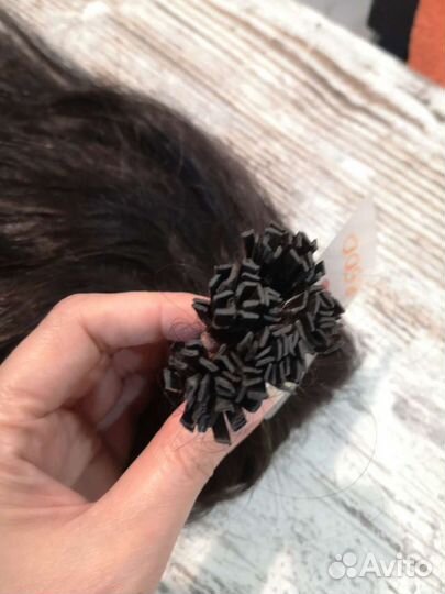 Натуральные волосы на капсулах, 55см