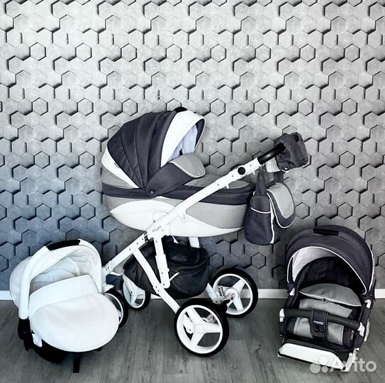 Коляска 3 в 1 Adamex Barletta Nee