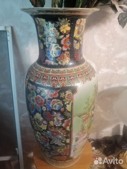 Напольная декоративная ваза керамика