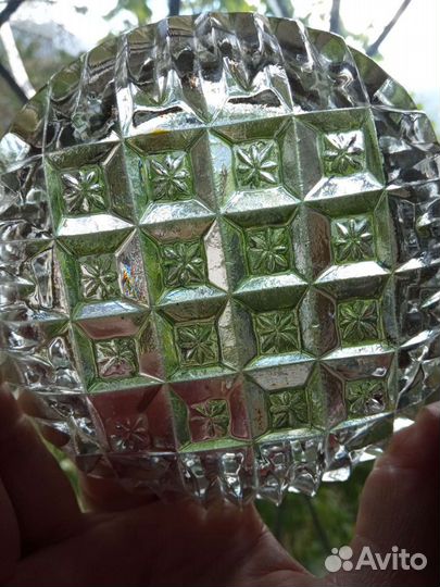 Пепельница СССР стекло