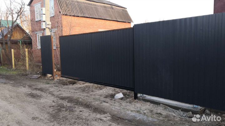 Услуги сварщика, Откатные ворота. Бурение лунок