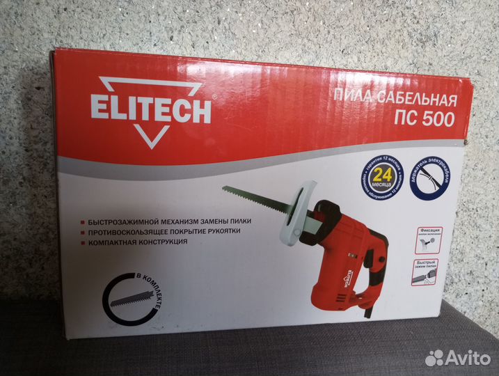 Сабельная пила Elitech пс 500