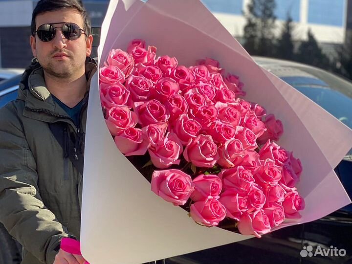 51 Роза 101 Розы Букеты Цветы 15 25 35 шт Доставка