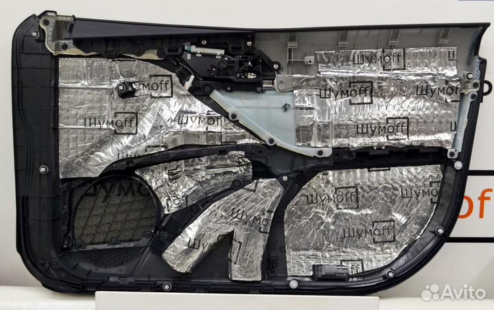 Шумоизоляция для 2 дверей по системе 