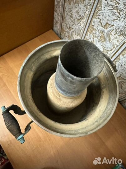 Самовар медный на дровах