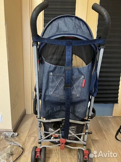 Джинсовая коляска Maclaren Quest Denim Indigo