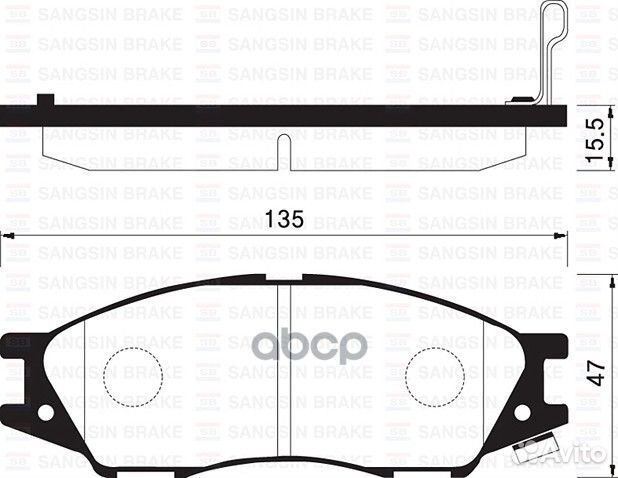 SP1156SNS GDB7043 колодки дисковые п Nissan Al