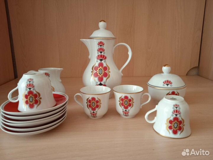 Сервиз чайный гдр Фрайбергер, винтаж