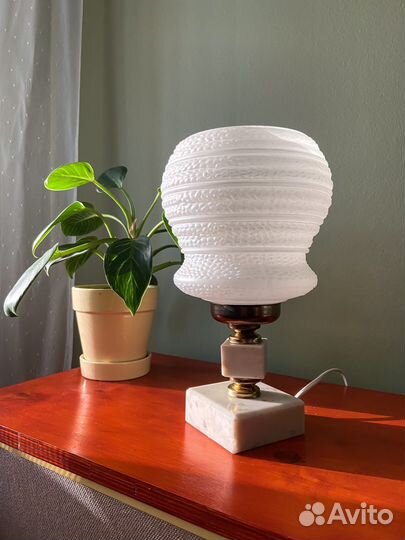 Настольная лампа «Сахарная вата» винтаж СССР