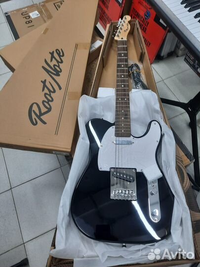 TE101-BLK Электрогитара, черная, Root Note