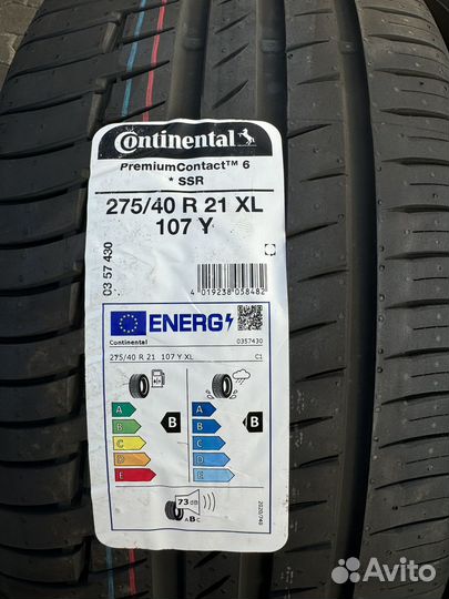 Continental PremiumContact 6 SSR 315/35 R21 и 275/40 R21 111Y