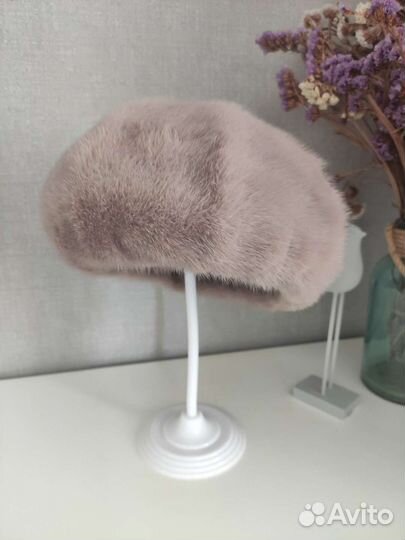 Берет женский норковый