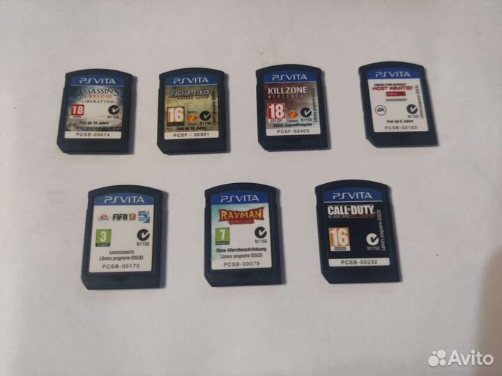 Картриджи для ps vita