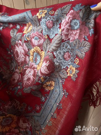 Павловопосадский платок шерсть