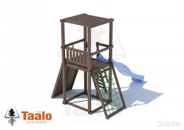 Детская площадка Серия А1 модель 1 крыша плоская