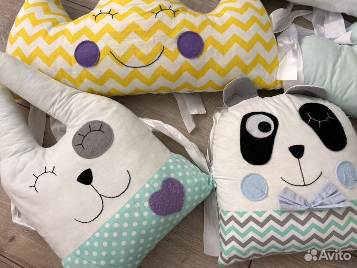 Бортики в детскую кроватку