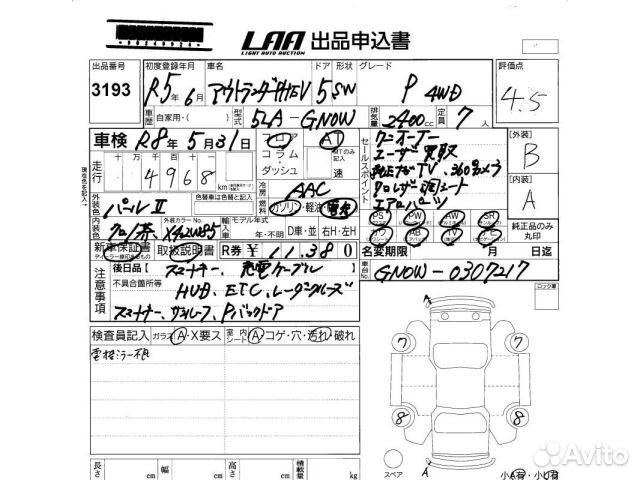 Mitsubishi Outlander 2.4 AT, 2023, 5 000 км