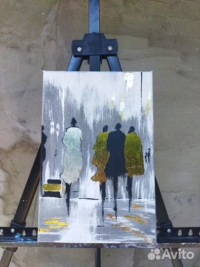 Интерьерная картина Золотые люди