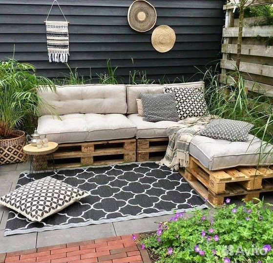 Подушки для (палет-поддон) садовой мебели